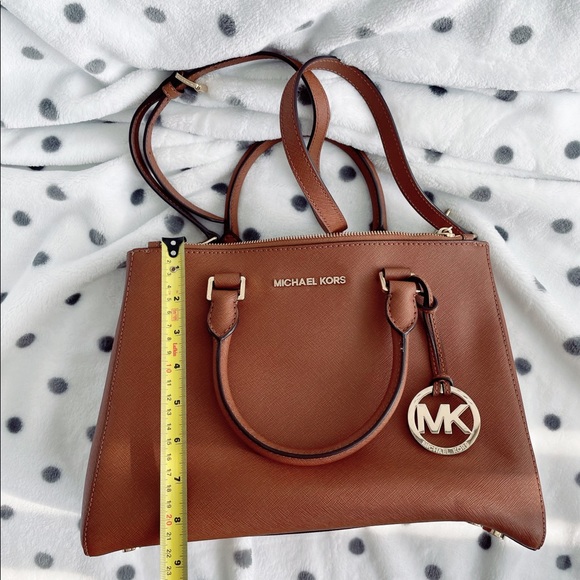 Michael Kors Crossbody Handbag Brown Leather - Picture 10 of 10